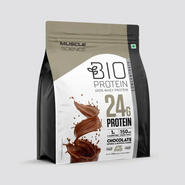 Muscle Science BIO Concentrate Protein | 100% Whey Protein 500gm pack ( FREE DELIVERY )