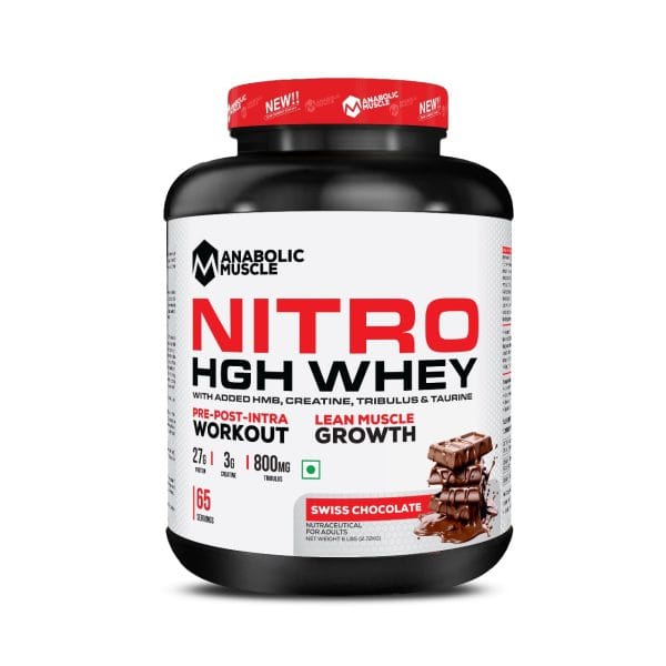 Anabolic Muscle Nitro HGH Whey 2.75kg 65 servings ( Free Delivery )