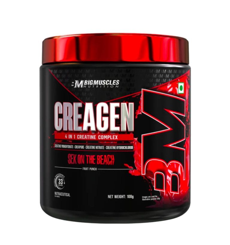 Big Muscles Nutrition Creagen Flavoured Creatine Monohydrate Powder 100g � 33 Servings ( free delivery )