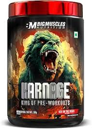 Big Muscle Karnage pre workout 60 servings ( free delivery )